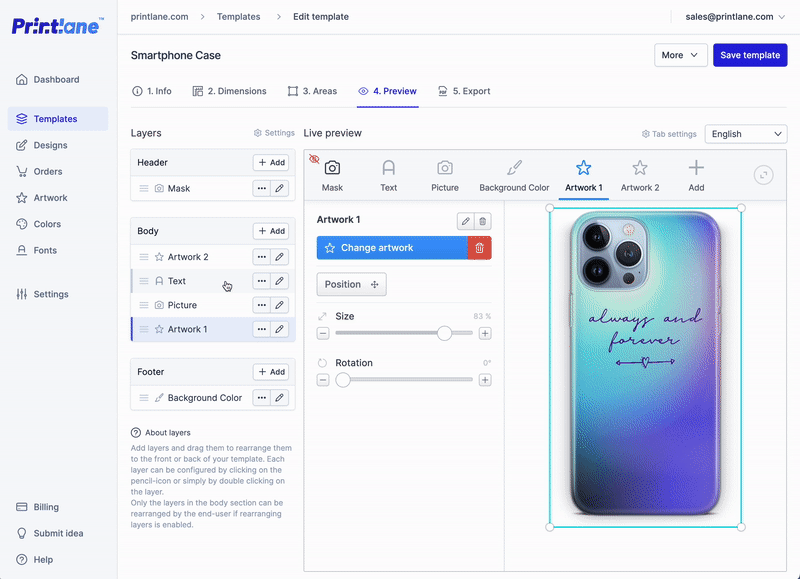 Enable design for a product
